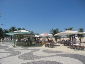 One of Copacabana's renovated beach-side kiosks, Rio de Janeiro, Brazil, News