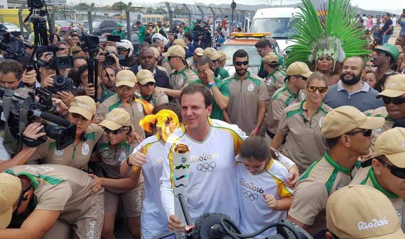 Olympic Torch Arrives in Rio de Janeiro Ready to Open Games