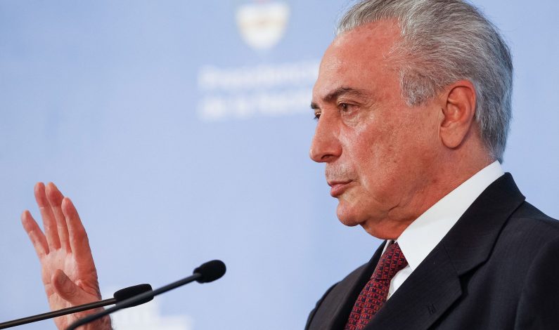 Brazil President Temer Faces 55 Percent Disapproval