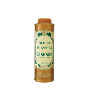 Granado antiseptic talcum powder, photo by www.drogariaminas.com.br.